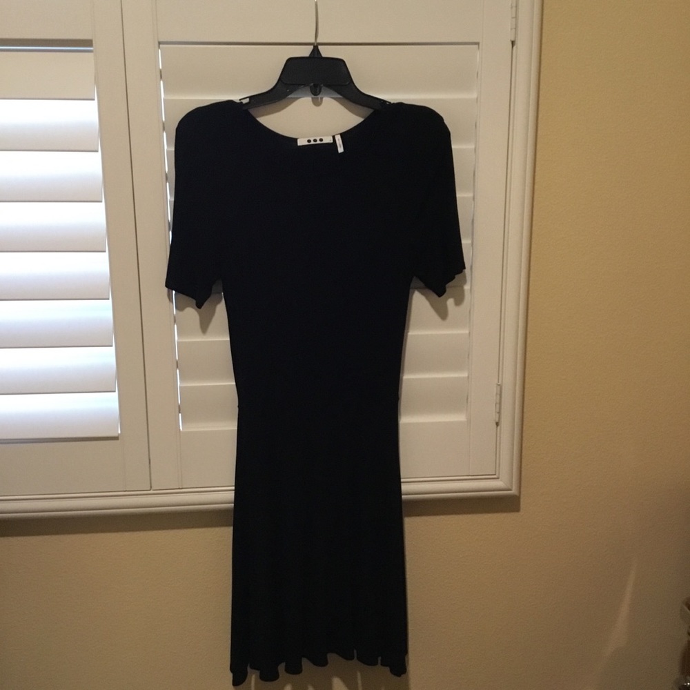 Three dots black dress